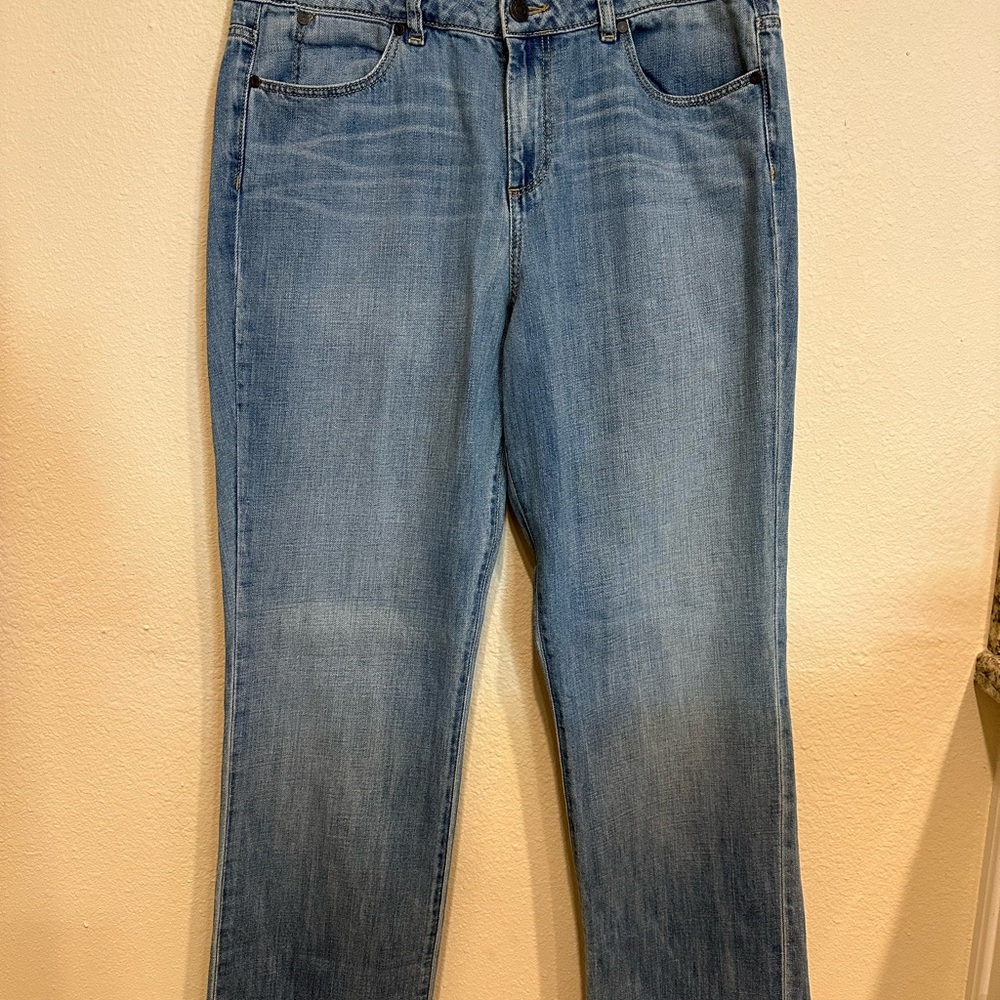 Men’s Heritage Denim Jeans with Gold Accents—Size 12/31